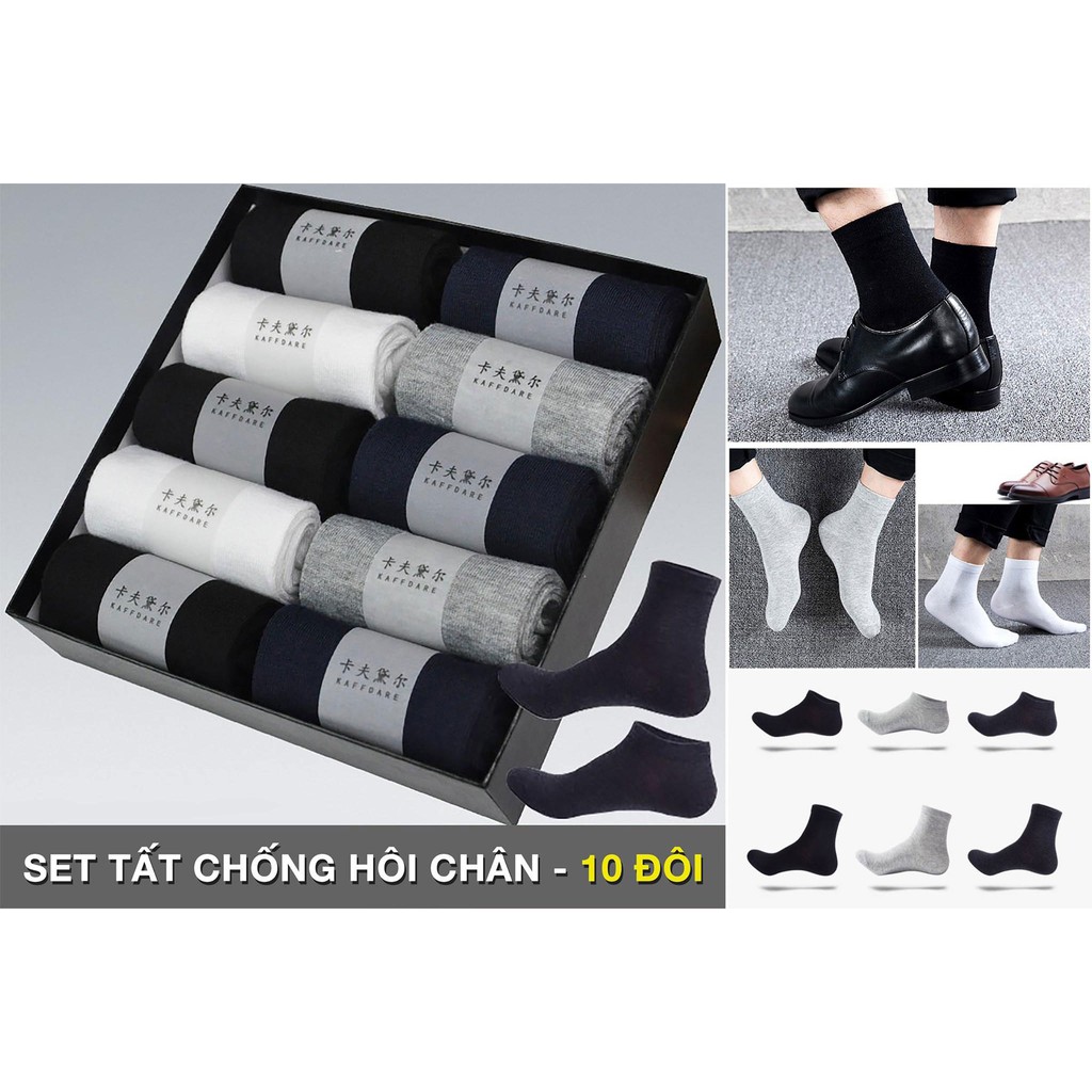 Hộp 10 đôi tất chống hôi chân hàng xuất Nhật ( Hàng Xịn Đẹp)