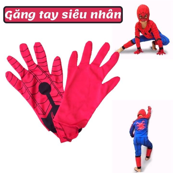 Găng Tay Siêu Nhân Spiderman -Freesize - Tomchuakids