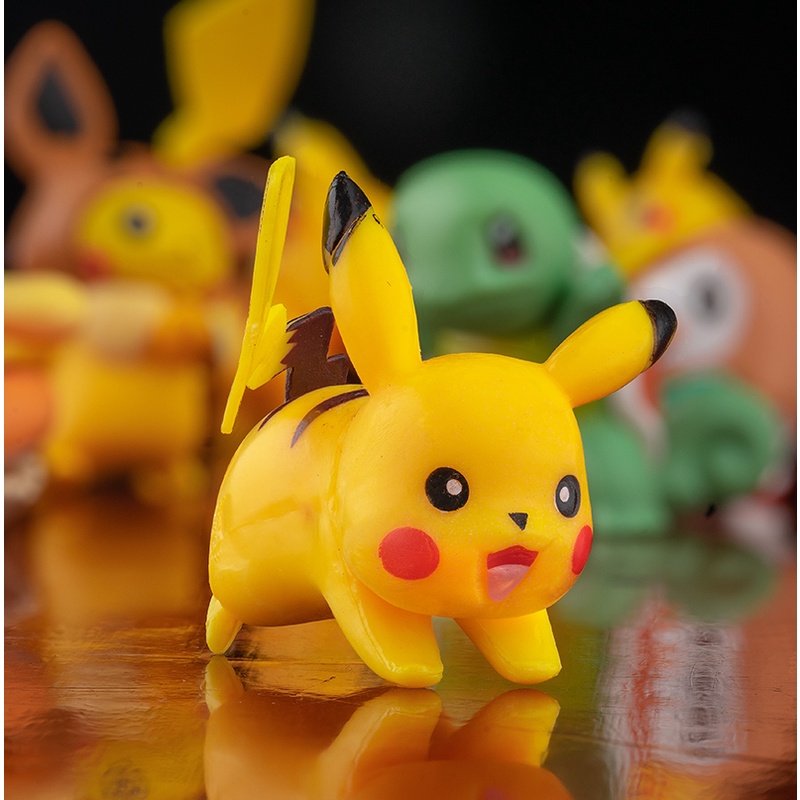Bộ 8 mô hình pokemon xinh xắn dùng để trang trí