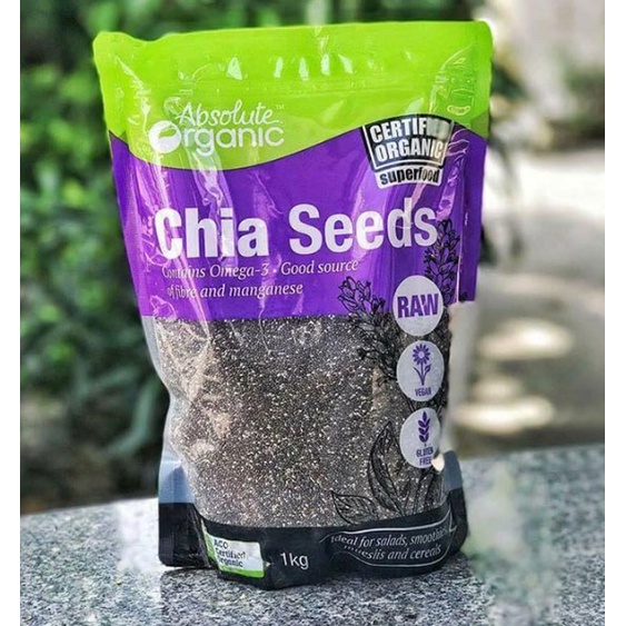 Hạt Chia Úc Tím Gói 1kg  ABSOLUTE ORGANIC