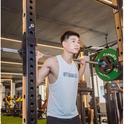 Áo sát nách thể thao nam - Áo ba lỗ nam thêu chữ Gym Max trước ngực - Gymmax c0706