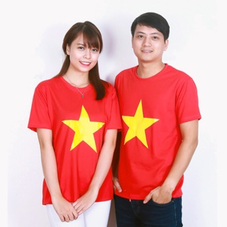 Áo cờ đỏ sao vàng cotton