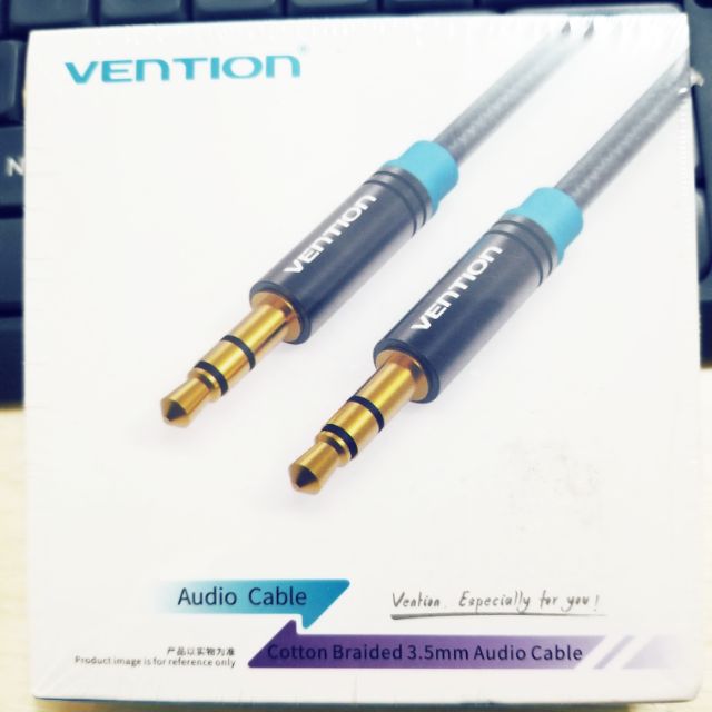 Cáp AUX VENTION 3.5mm dài 1 mét