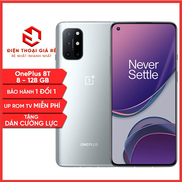 Điện Thoại Oneplus 8T - RAM 8/128GB - [Giá rẻ Sài Gòn, BH 3 tháng1 đổi 1 - Tặng dán màn]