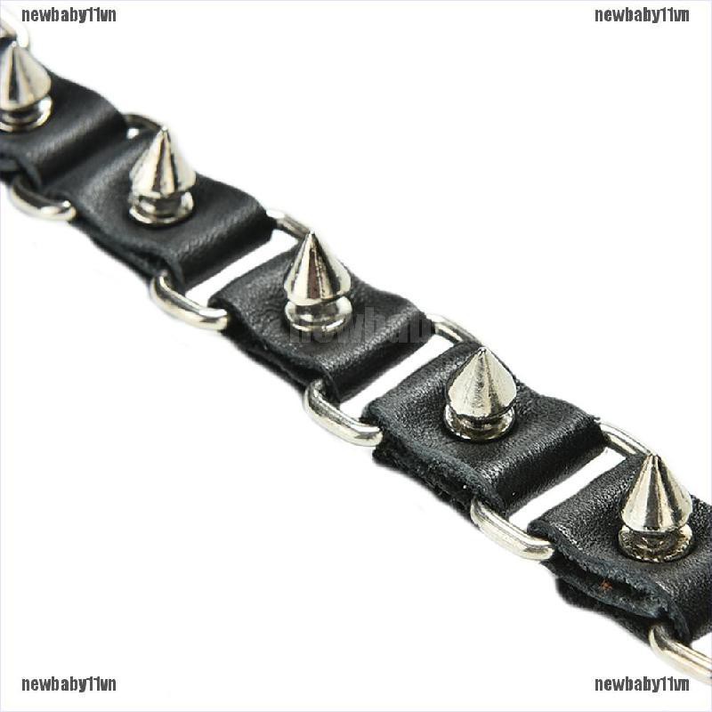 1 Vòng Tay Da Đính Đinh Tán Phong Cách Gothic