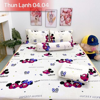 Bộ ga thun lạnh cotton (ko mền). drap 1m2/1m4/1m6/1m8