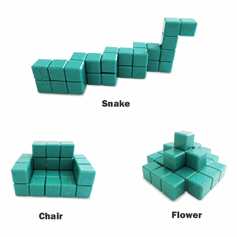 3D Children Adult Magic Cube Multi-color Wooden Soma Puzzle Educational Brain Teaser IQ Mind Game