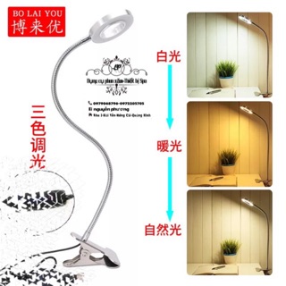 Đèn led kẹp bàn(2 màu ánh sáng vàng,trắng)