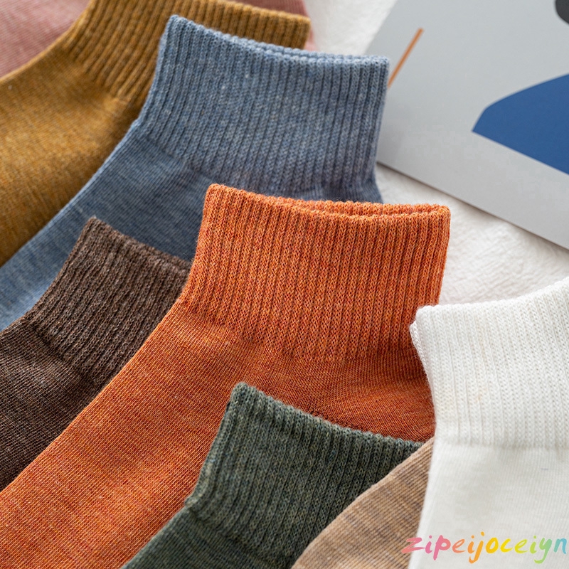 Vớ Cotton Trơn Màu Xinh Xắn Dành Cho Nữ