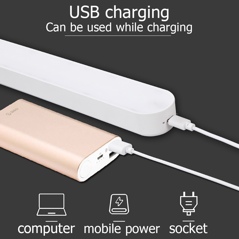 Đèn LED USB Từ Tính Kèm Giá Đỡ Đứng Để Bàn Tiện Dụng Cho Phòng Học / Văn Phòng