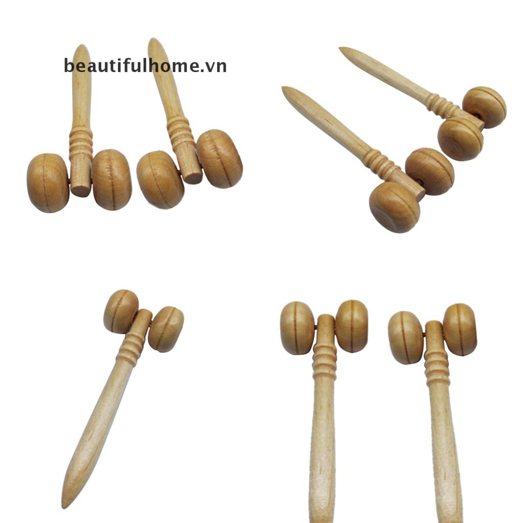 (Hàng Mới Về) Con Lăn Mát Xa Cơ Thể Bằng Gỗ Giúp Thư Giãn Và Giảm Căng Thẳ