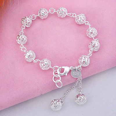 Bộ 5 vòng tay mạ bạc đính đá dễ thương