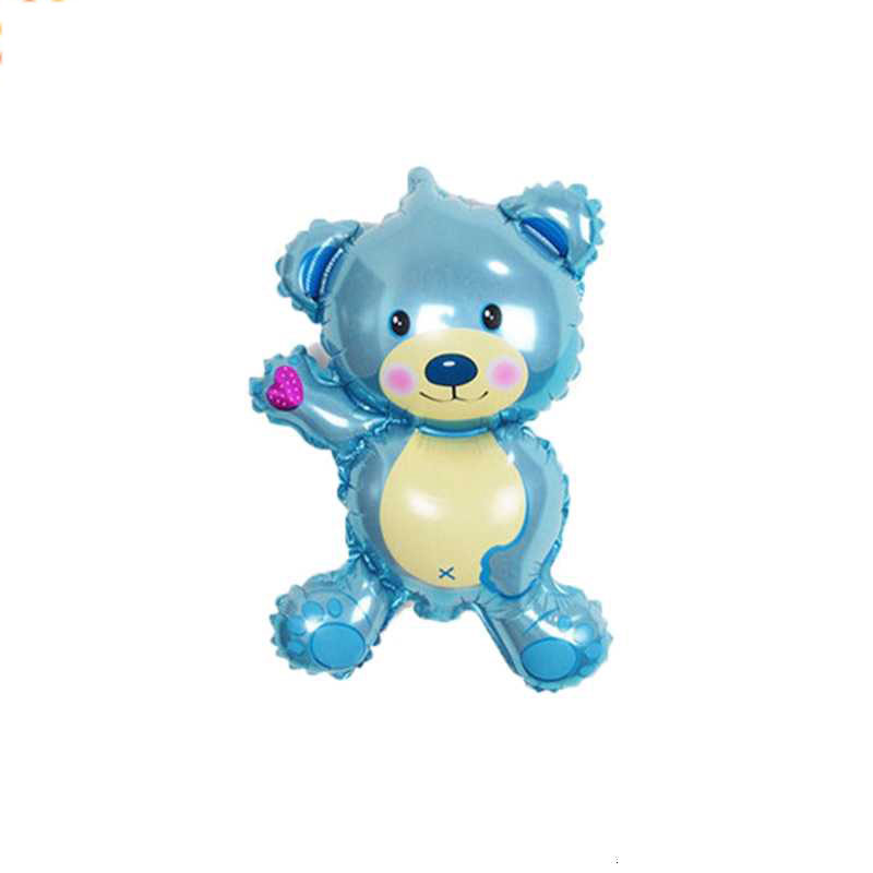 Set 3 bong bóng phối hình gấu hoạt hình trang trí tiệc sinh nhật cho bé