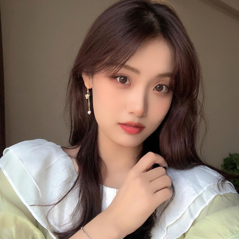 Bông Tai Dáng Dài Hình Thỏ Cà Rốt Nơ Sang Trọng Cho Nữ