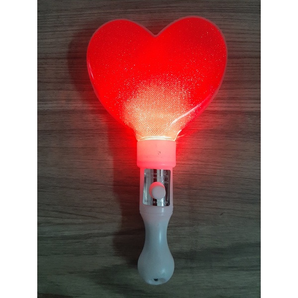 Đèn led trái tim, đèn led cầm tay, đèn led cổ vũ, đèn led nhựa 26cm