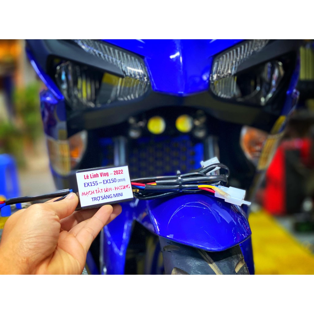 Mạch Tắt Mở Đèn + Pasing 2022 Lắp Công tắc zin ex155 - ex150 (2019 ) Cho TRợ Sáng Mini - Lê Lĩnh  Vlog