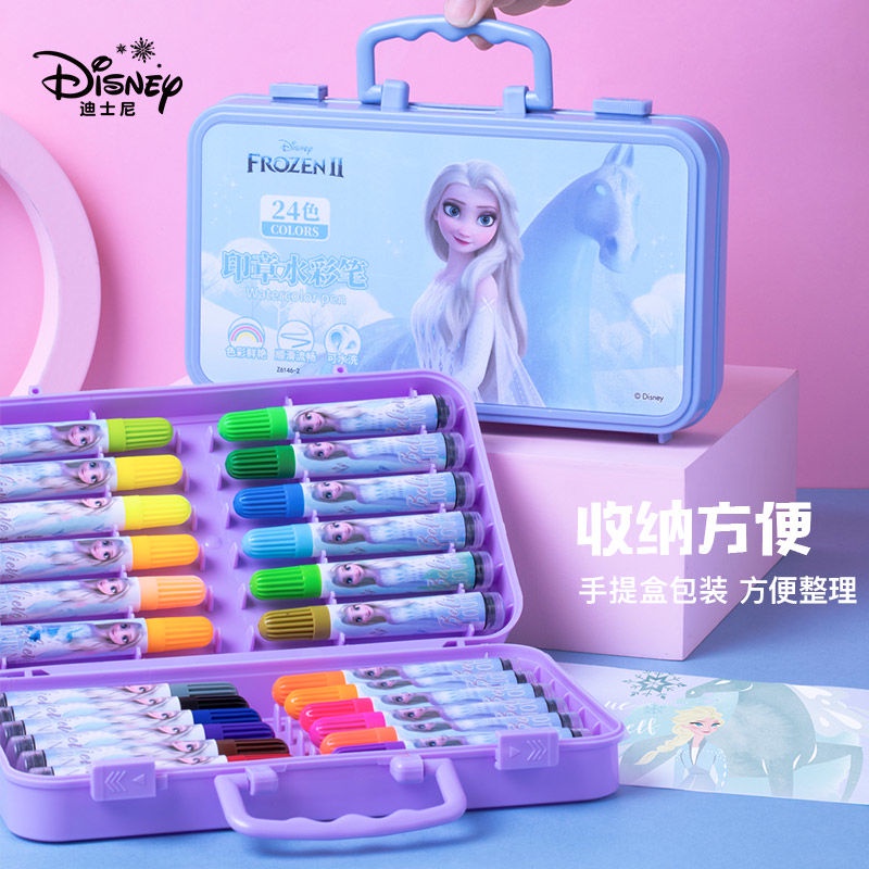 ♛Set 24 Bút Màu Nước Vẽ Tranh Disney Cho Bé