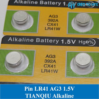 Pin cúc áo tianqiu ag3 lr41 392a 1.55v alkaline
