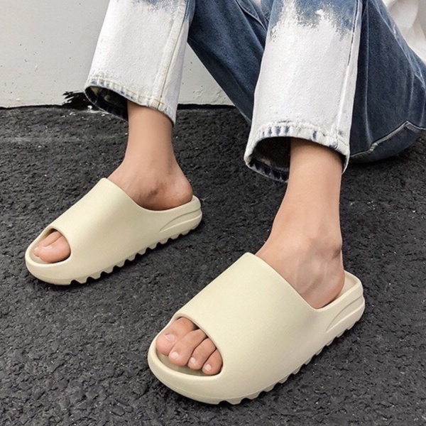 Dép lê quai ngang Yz slide màu Hồng Trơn tăng chiều cao siêu bền