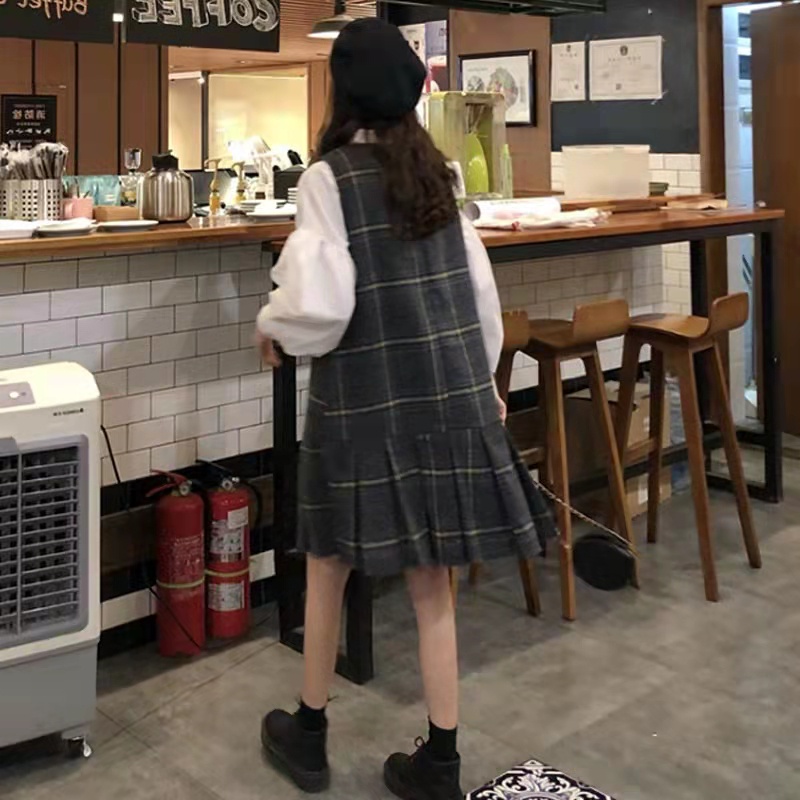 Đầm len Perty xếp ly phong cách thời trang Hàn Quốc dành cho nữ