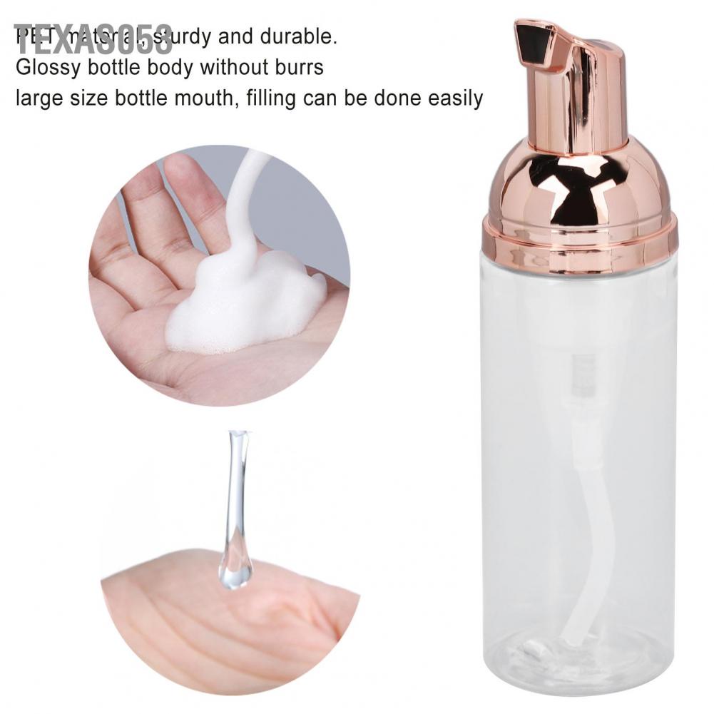 [Hàng mới về] Set 10 chai PET 50ml dạng nhấn tạo bọt làm sạch da