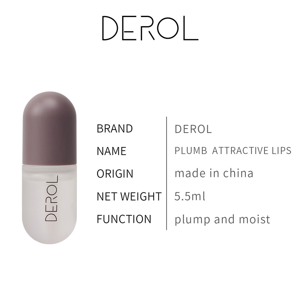 (Hàng Mới Về) Serum Dưỡng Môi Derol 5.5ml Chống Thấm Nước Cao Cấp