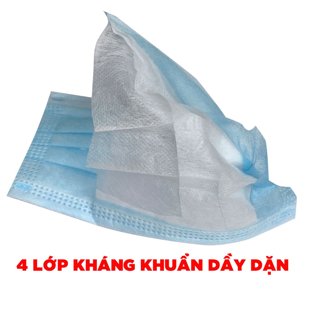 Khẩu trang y tế 4 lớp kháng khuẩn - Xưởng bán trực tiếp | BigBuy360 - bigbuy360.vn