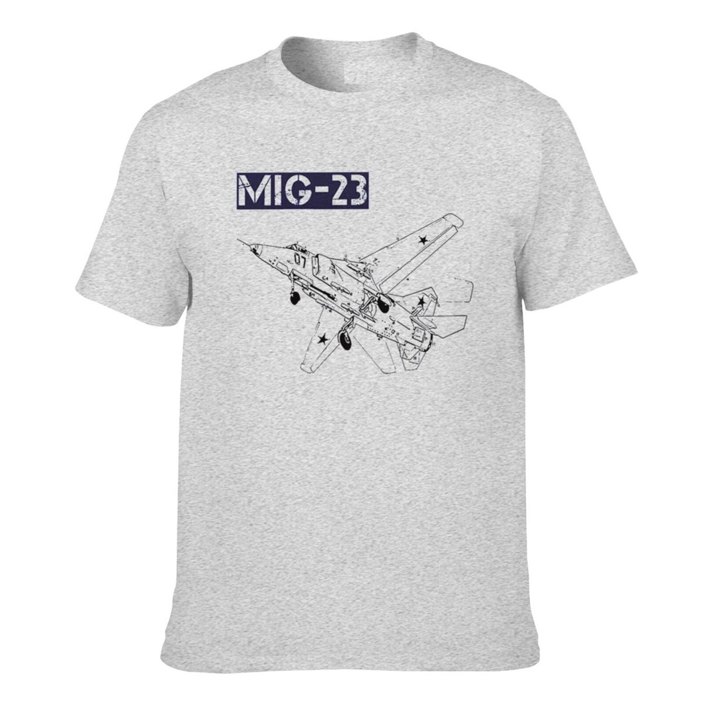 Mig 23 Lấy cảm hứng từ Fighting Jet Áo thun Cotton nam tuyệt vời mới