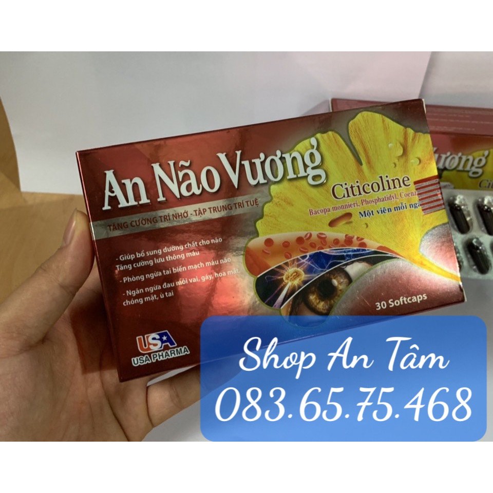 (Chính Hãng) AN NÃO VƯƠNG Giúp bổ sung dưỡng chất cho não, tăng cường lưu thông máu, phòng ngừa tai biến mạch máu não | BigBuy360 - bigbuy360.vn