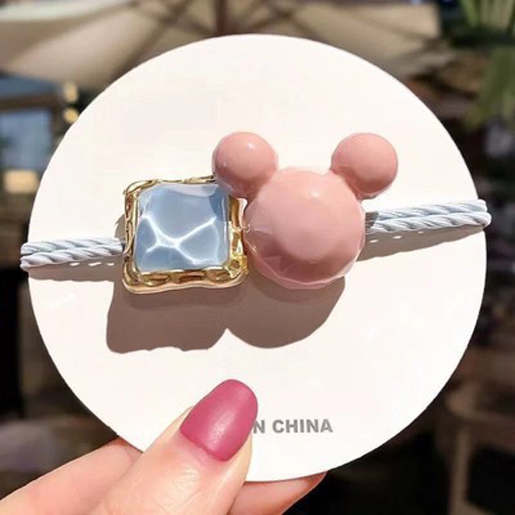 Dây Buộc Tóc Hình Chuột Mickey phong cách Hàn Quốc