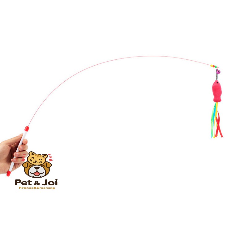 &lt;⚡ＤＵＹ ＮＨẤＴ １ ＮＧÀＹ&gt; Cần câu mèo dây sắt thép - PET&amp;JOI