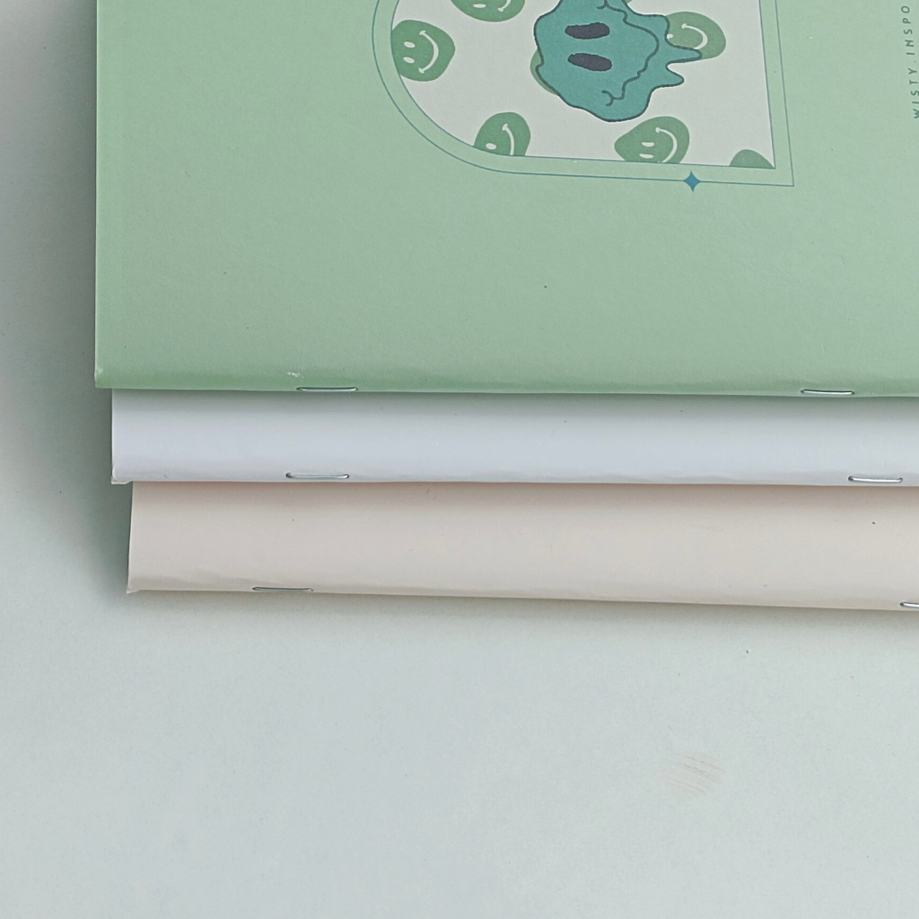 Tập vở học sinh A5,B5 bìa mặt cười y2k 80gsm ruột kẻ ngang-ô vuông