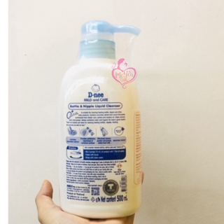 Nước Rửa Bình Sữa và Rau Quản Dnee 500ml