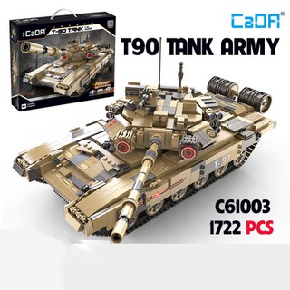 Đồ Chơi Lắp Ráp Kiểu LEGO Mô Hình Xe Tăng T90 ARMY TANK CaDa C61003 - 1722 Mảnh Ghép (Mô Hình Tĩnh)