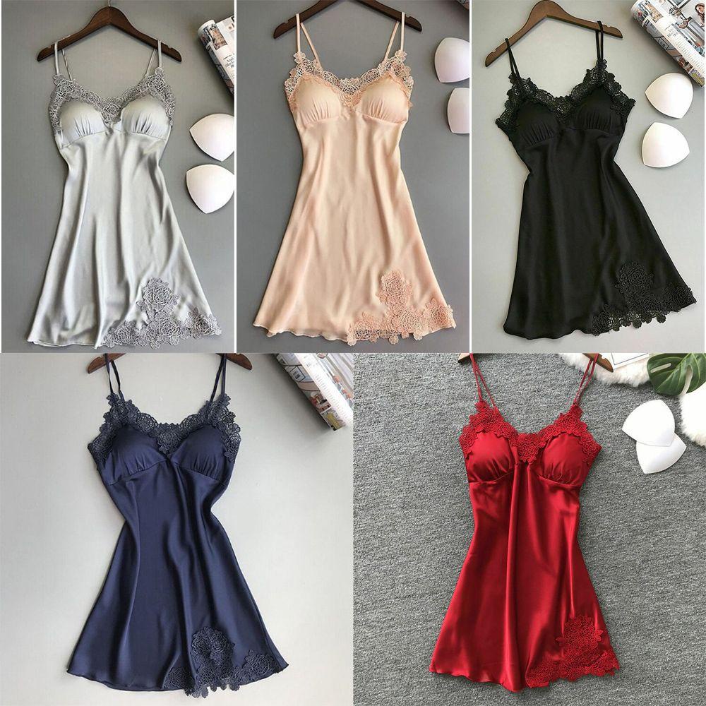 Đầm Ngủ Có Mút Đệm Ngực Thời Trang Quyến Rũ Cho Nữ