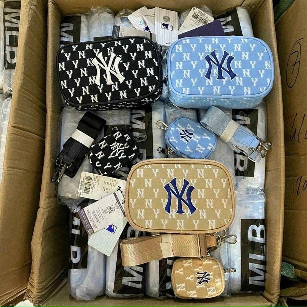 Túi Xách Nữ, Túi đeo chéo NY 2 chi tiết mầu mới 2023 chất liệu Canvas hot trend Shop