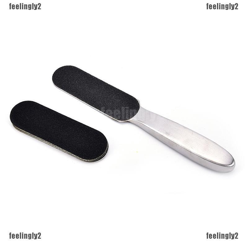 Set 10 Miếng Chà Gót Chân 2 Mặt Bằng Thép Không Gỉ