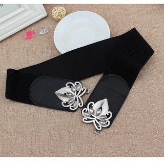 Đai váy dây lưng 6cm đồng đen H36