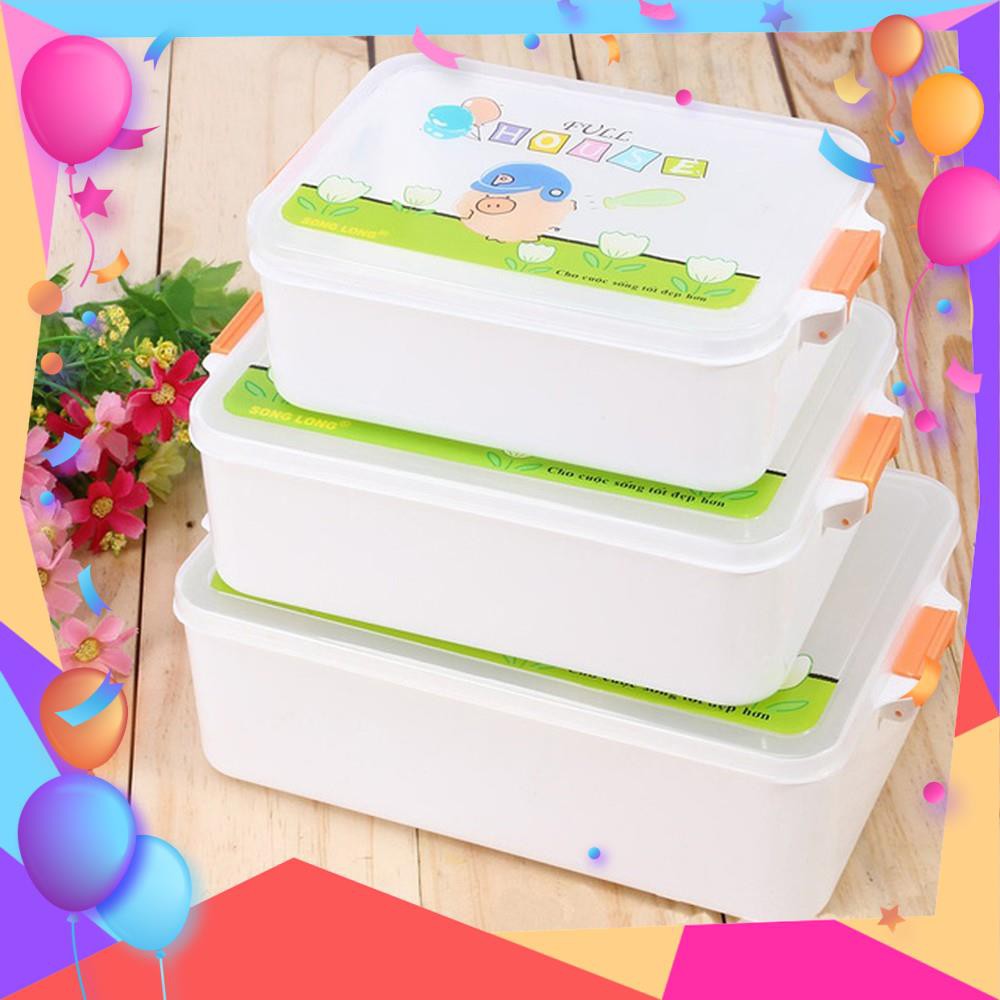 Hộp đựng thực phẩm Song Long [ 3 HỘP ]