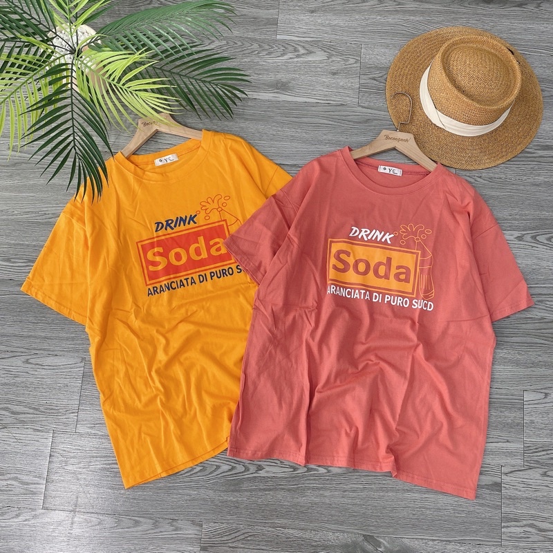 Áo Thun Soda Form To Rộng Hàng Quảng Châu HB72 Thun Khô Mỏng Mát