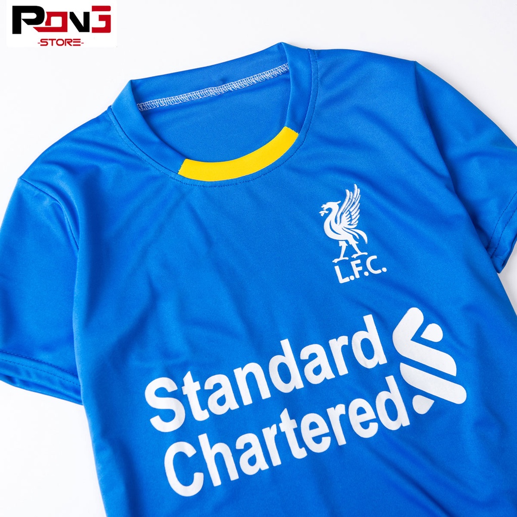 Bộ quần áo bóng đá trẻ em nam,nữ CLB Liverpool chất thun lạnh  cho các bé từ 2 đến 15 tuổi  của Pong__store