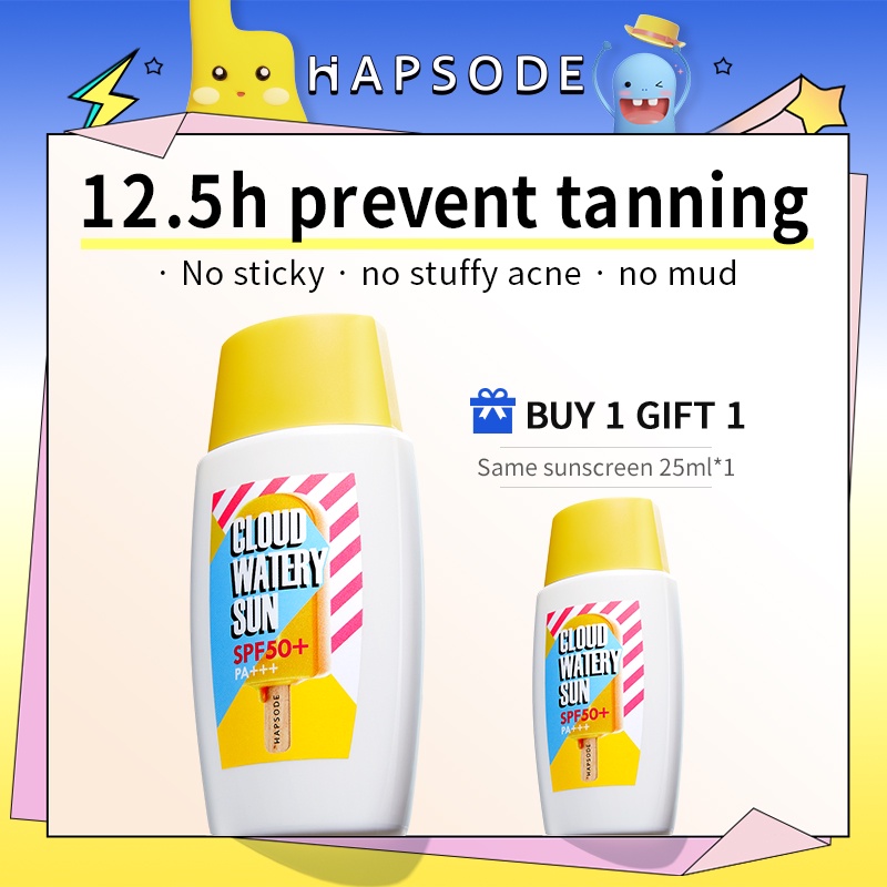 Kem chống nắng MISS PICKY HAPSODE SPF50+ PA +++ 25ml/50ml bảo vệ khỏi tia UV không cồn dưỡng ẩm