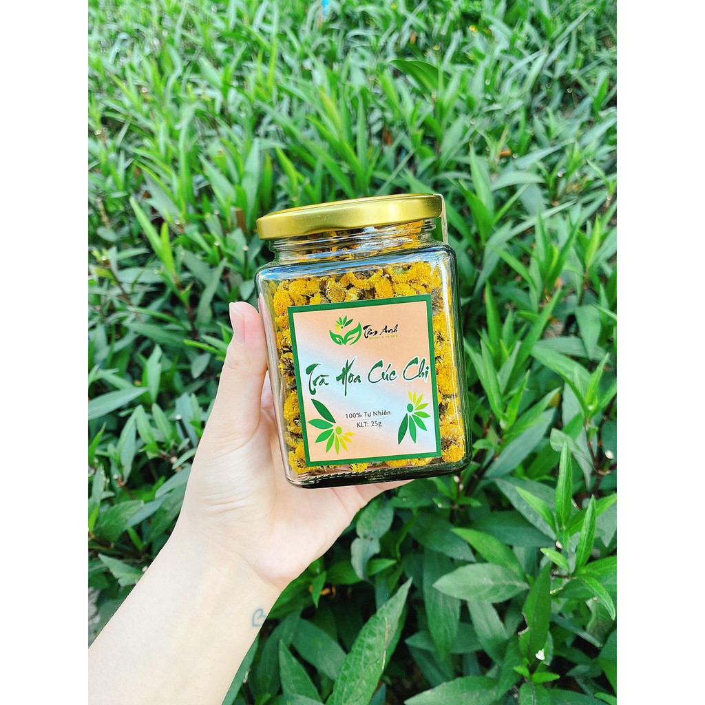 Trà Hoa Cúc Chi Hưng Yên Sấy Lạnh Hũ Thuỷ Tinh 380ml