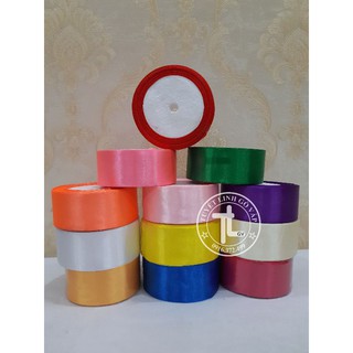 Dây ruban lụa bóng  4cm :90k / 2 cuộn