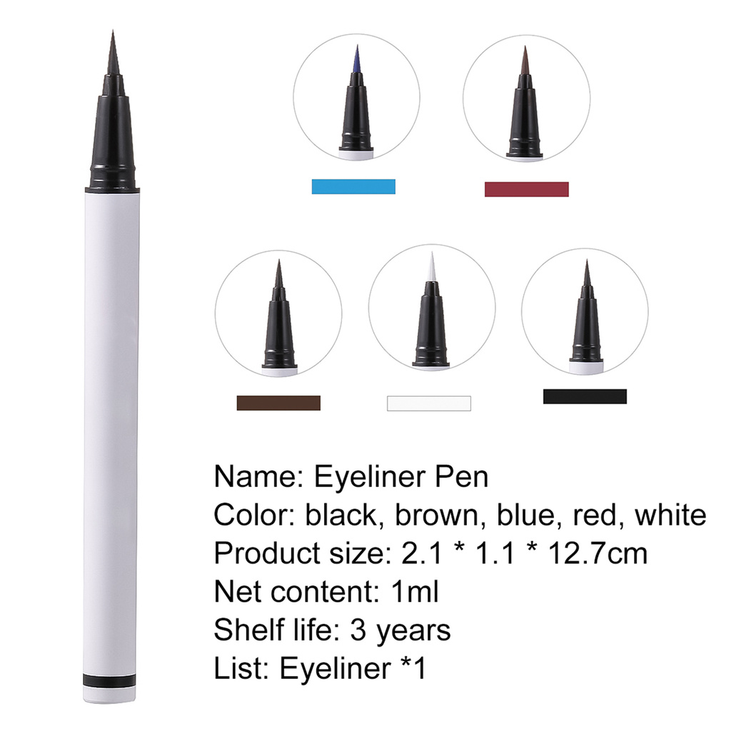 [Hàng mới về] Bút kẻ mắt mềm mại kháng nước lâu trôi cho trang điểm dự tiệc