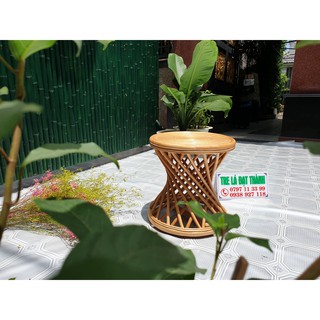 Ghế đôn mây tự nhiên 100% , đôn gác chân bằng mây