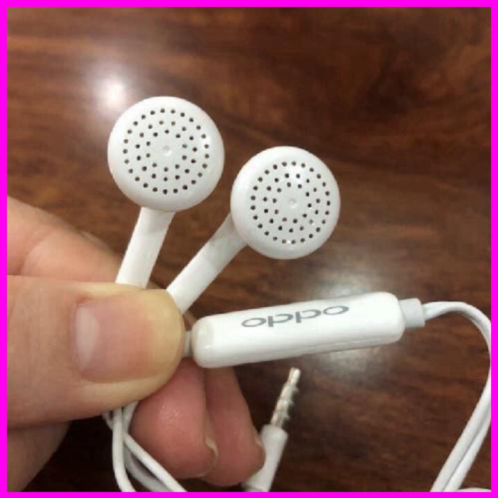 (Zin oppo) Tai Nghe Nhét Tai Oppo R9, Nghe Hay, Êm, Bass Tốt. Jack Cắm 3.5mm(Cam Kết Chất Lượng)