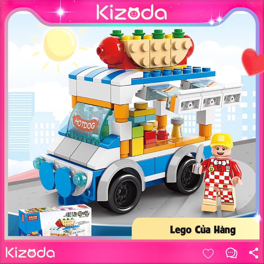 Lego Lắp Ráp Cửa Hàng, Lắp Ghép Thông Minh, Dễ Thương, Độc Đáo Cho Bé