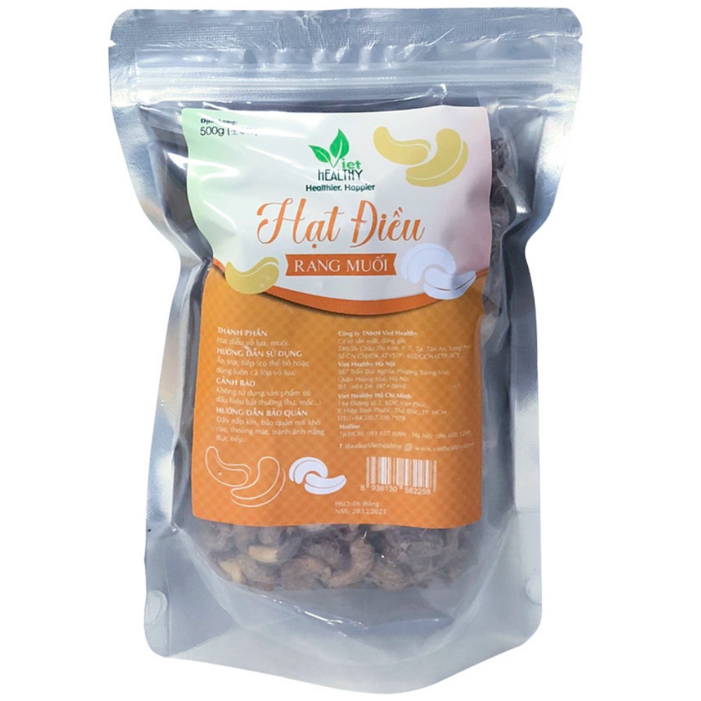 Hạt Điều rang muối 500g VietHealthy