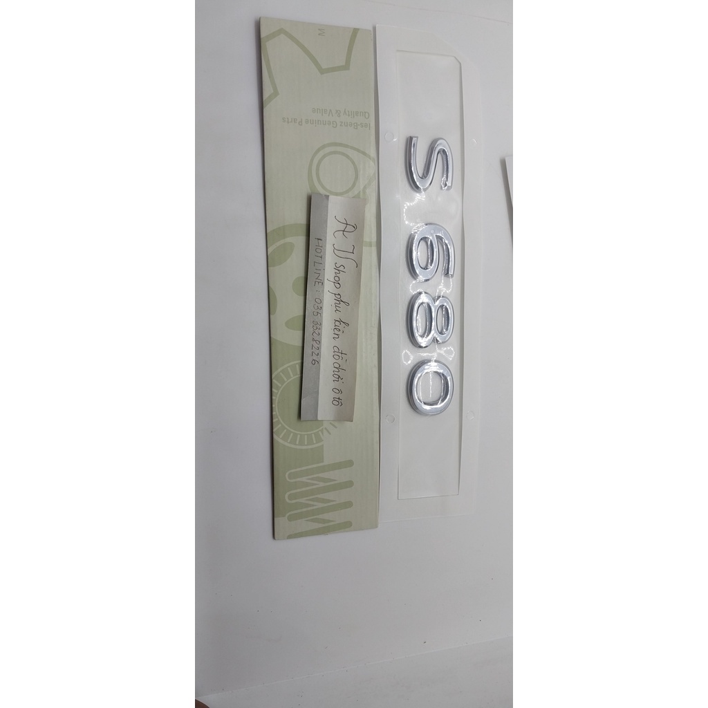 Miếng Dán Chữ S480 S580 S680 Bằng ABS Trang Trí Xe Hơi Mercedes Benz